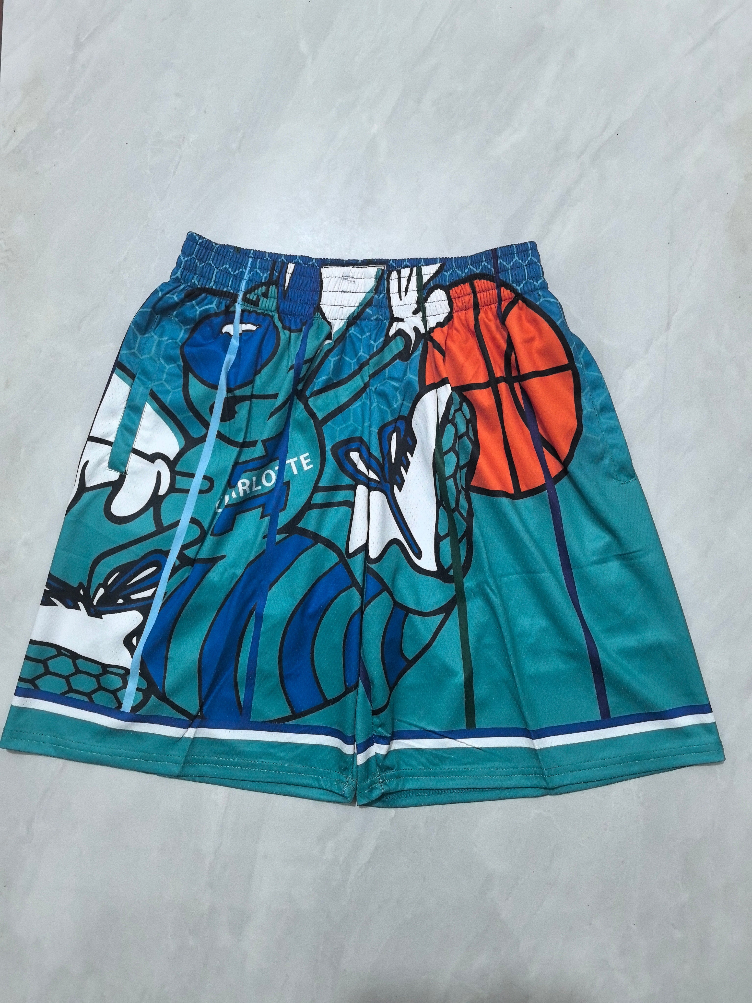 Charlotte Hornets Heat Transfer Pocket Shorts