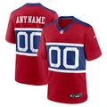 Custom New York Giants Red Game Jersey