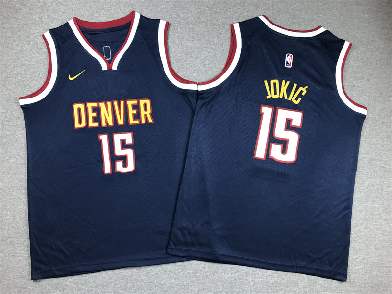 Youth Nikola Joki? Denver Nuggets #15  Embroidered  Jersey
