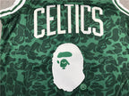 Boston Celtics BAPE #93 Throwback ！ Embroidered Jersey
