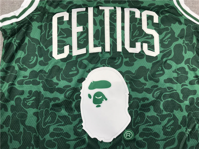 Boston Celtics BAPE #93 Throwback ！ Embroidered Jersey