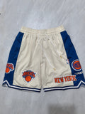 New York Knicks Off-White Pocket Shorts