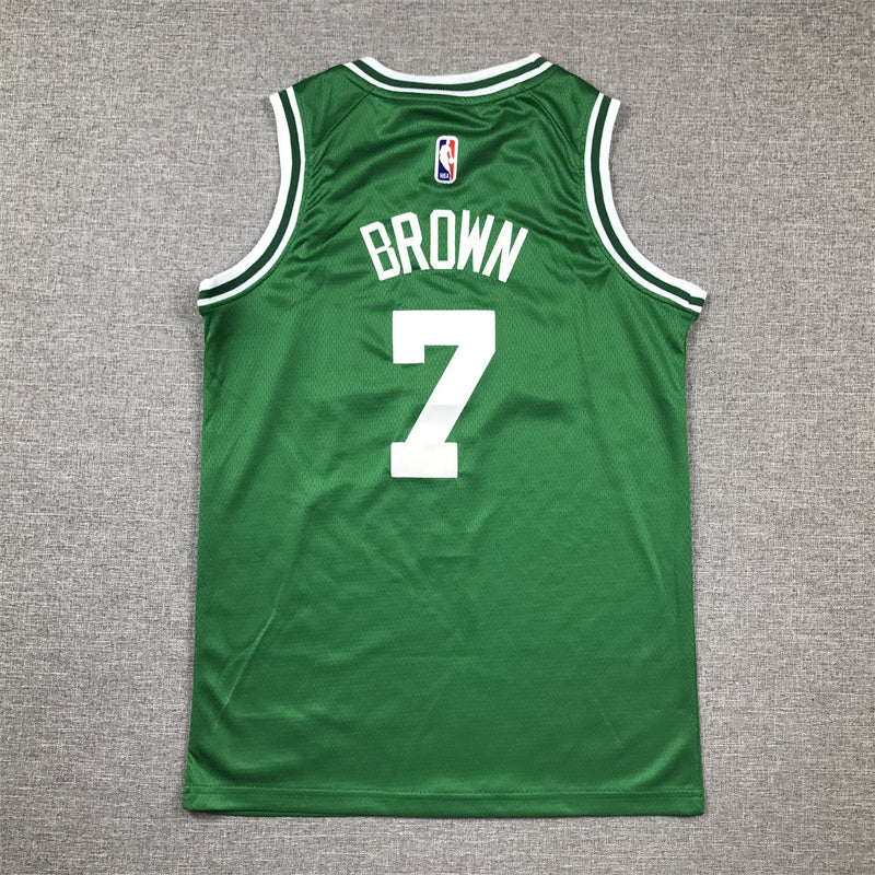 Youth Jaylen Brown Boston Celtics #7 Embroidered Jersey