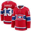 Cole Caufield #13 Montreal Canadiens NHL Fanatics Men's Red Premium Jersey