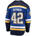 Men's St. Louis Blues Kasperi Kapanen Fanatics Blue Home Breakaway Jersey
