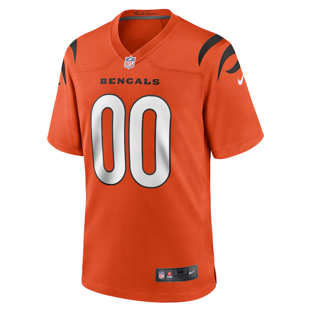Custom Cincinnati Bengals Orange Game Jersey