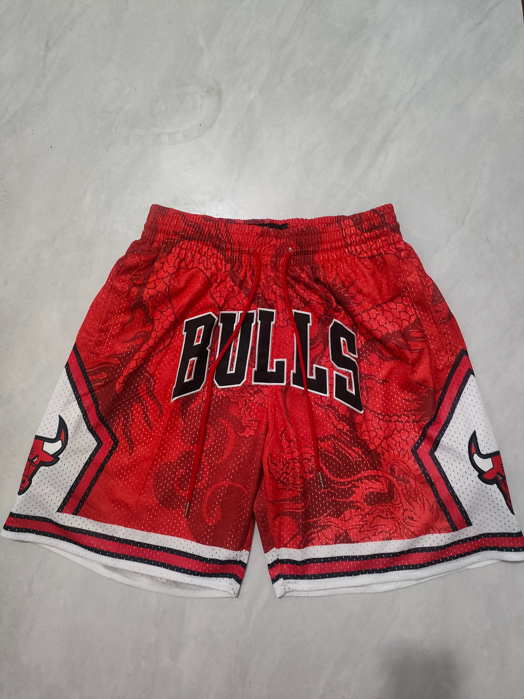 Chicago Bulls Red Dragon Year Edition Pocket Shorts