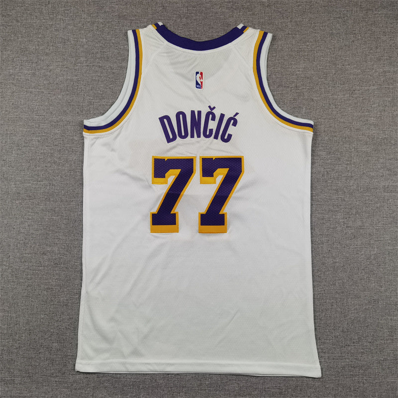 Youth Luka Don?i? Los Angeles Lakers #77 Embroidered  Jersey