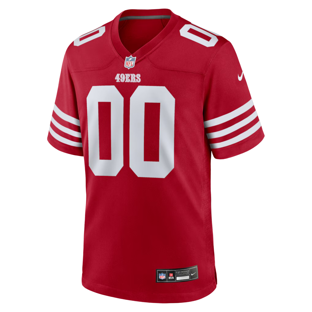 Custom San Francisco 49ers Red Game Jersey