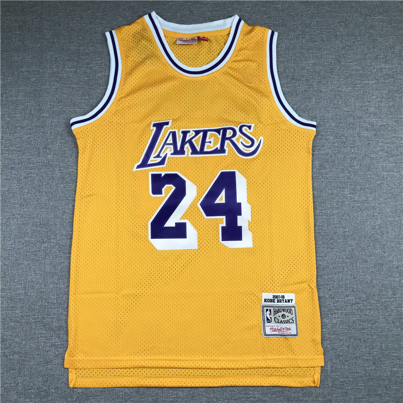 Kobe Bryant #24 Los Angeles Lakers 2007-08 Throwback Embroidered Jersey