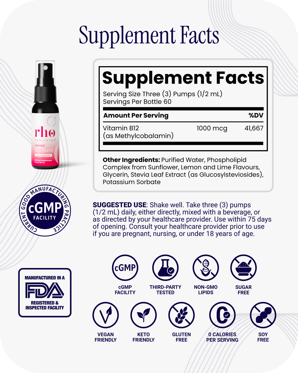 Liposomal Methyl B12 (6 Pack)