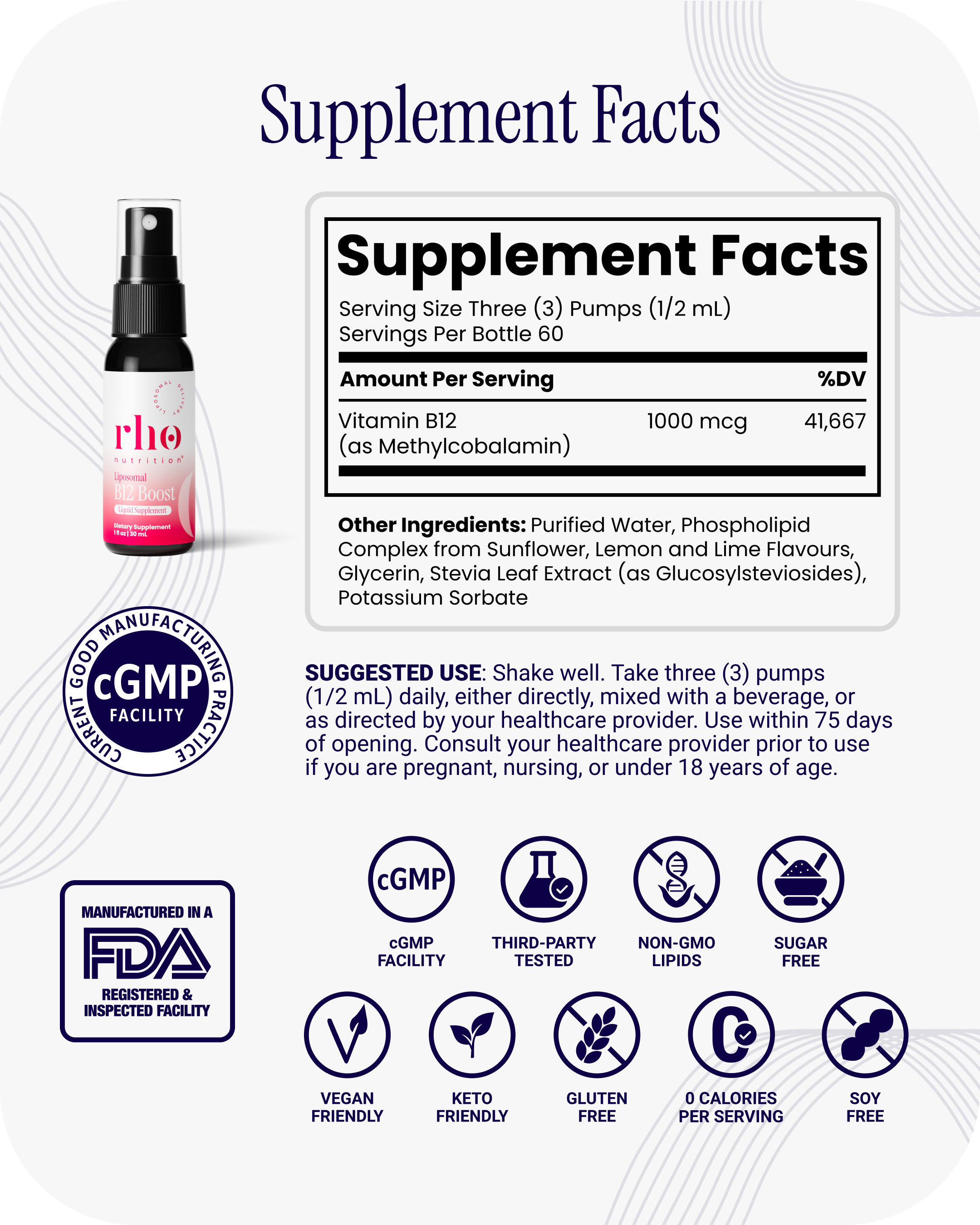Liposomal Methyl B12 (6 Pack)