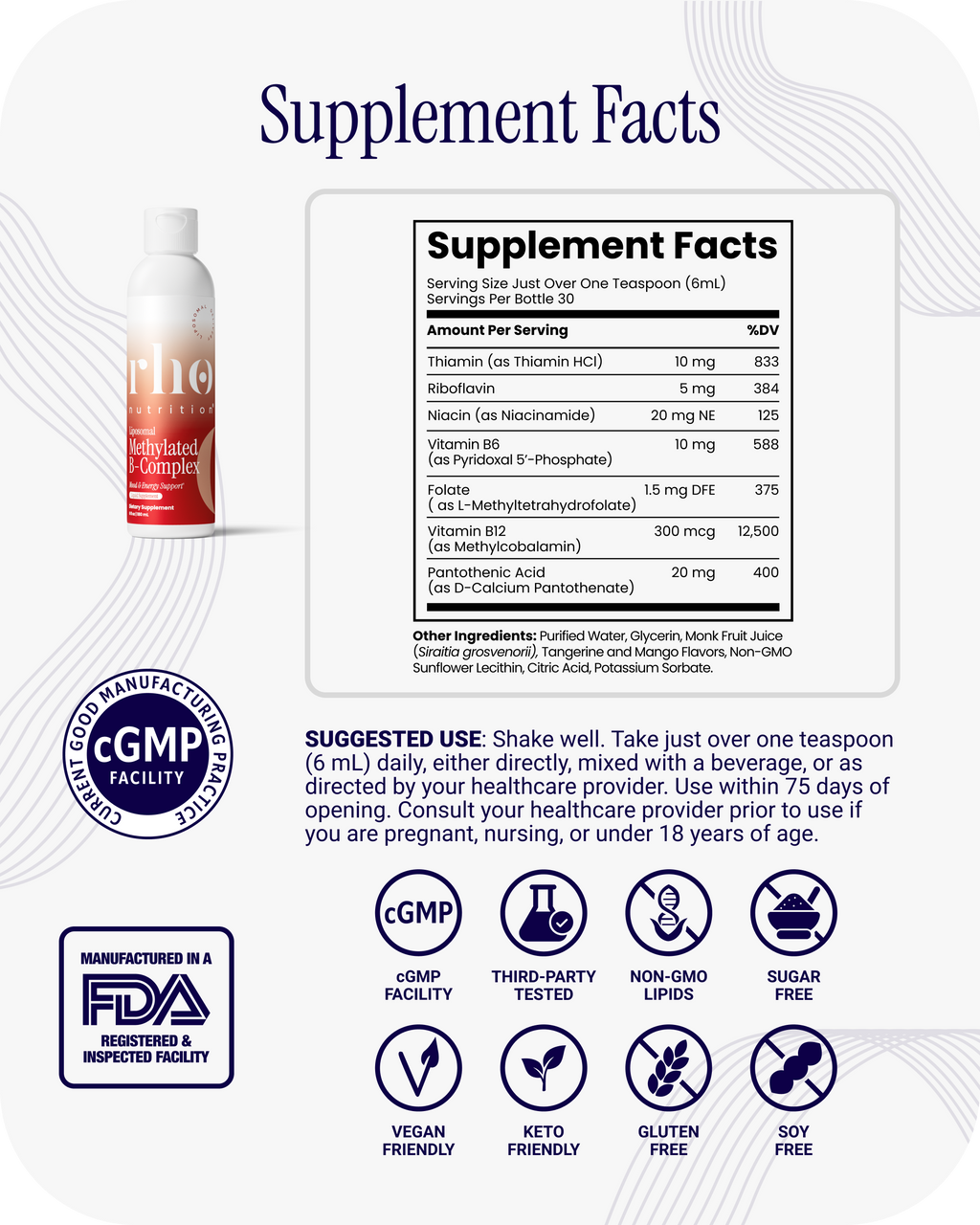 Liposomal Methylated B-Complex (3 Pack)