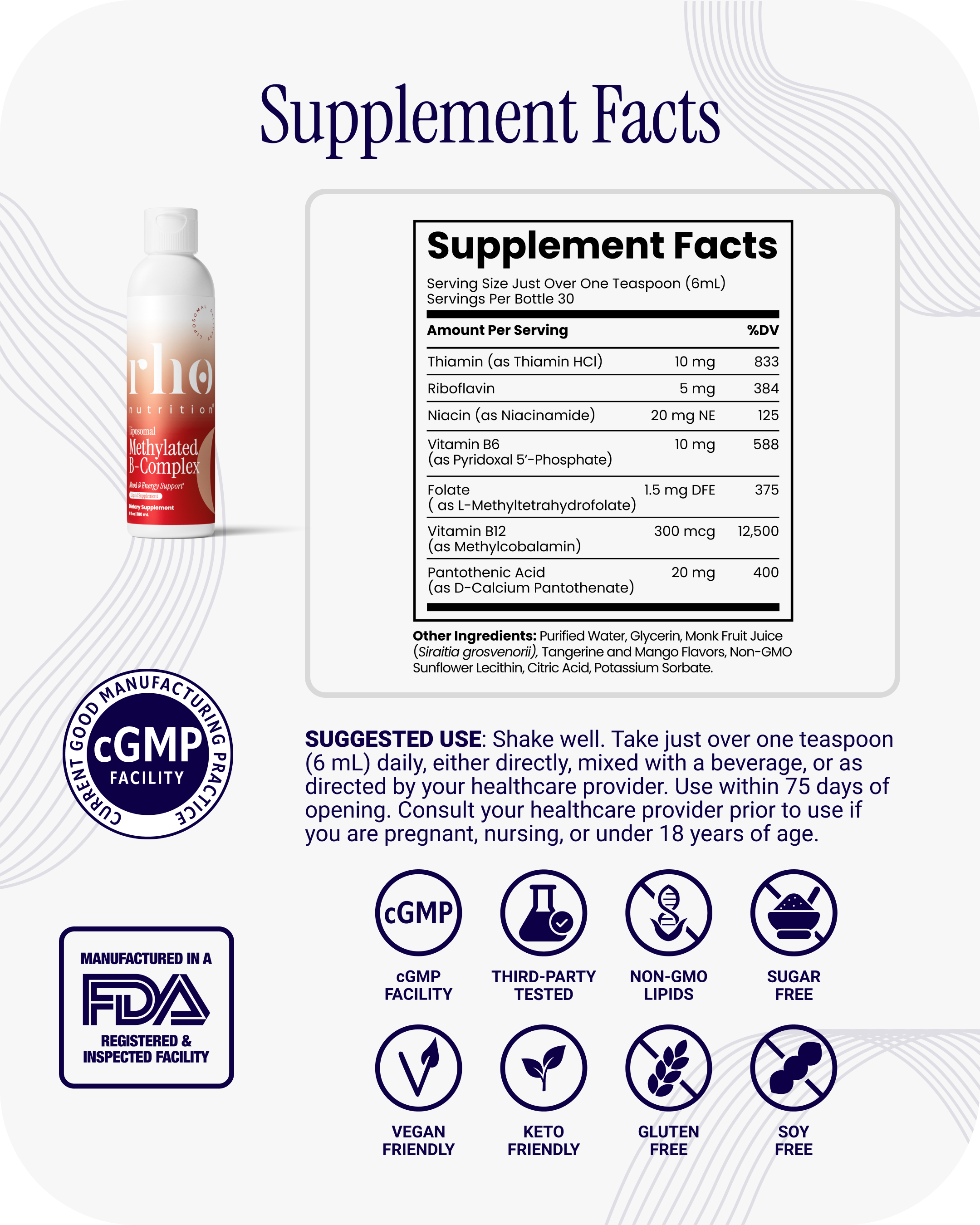 Liposomal Methylated B-Complex (3 Pack)