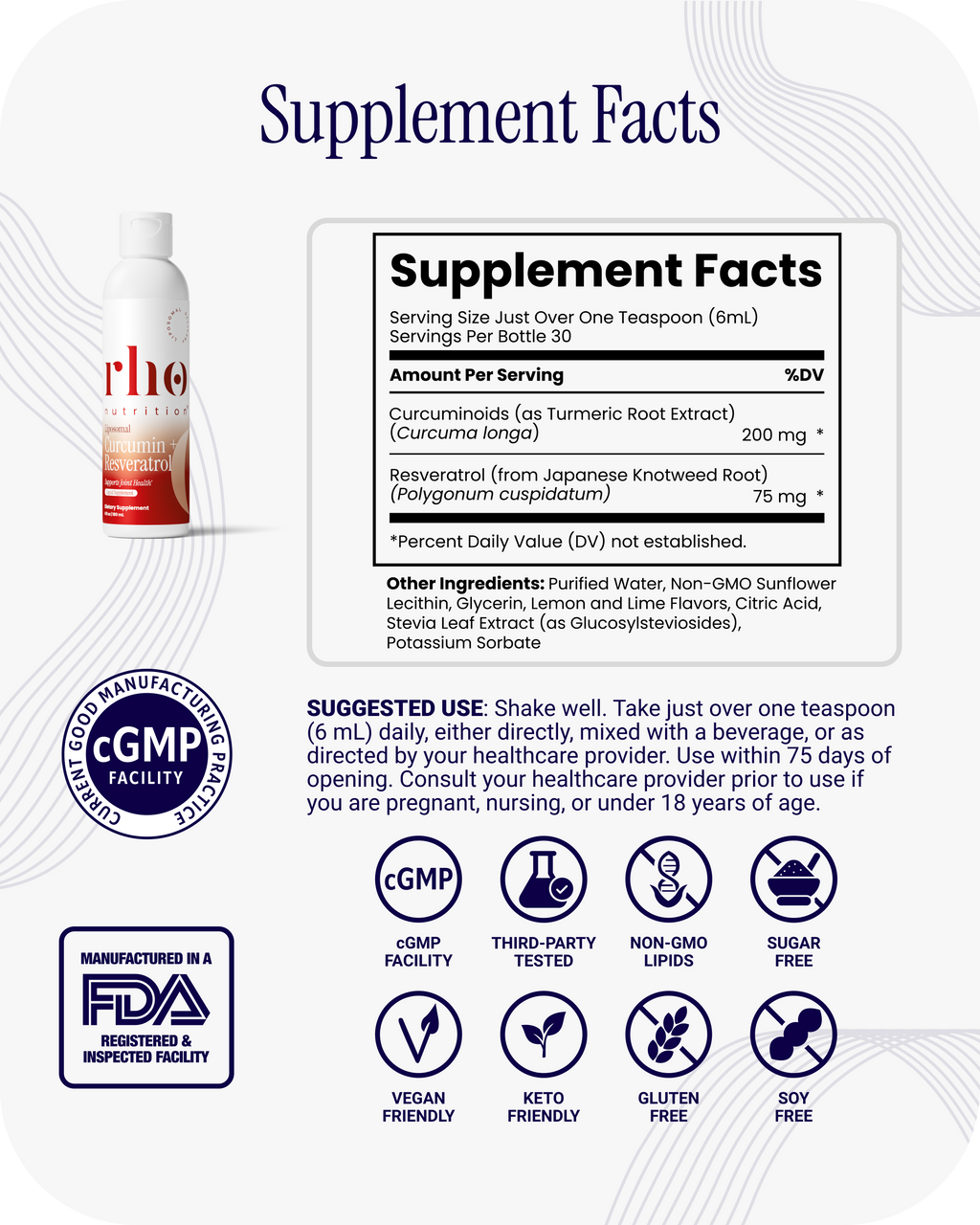 Liposomal Curcumin + Resveratrol (6 Pack)