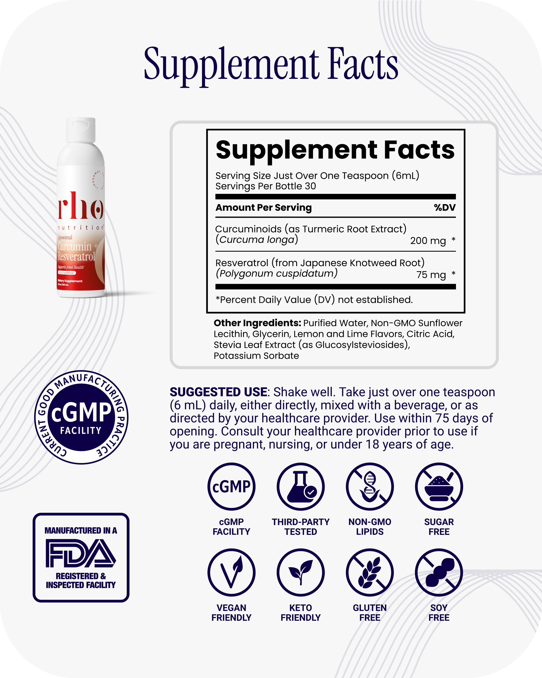 Liposomal Curcumin + Resveratrol (6 Pack)