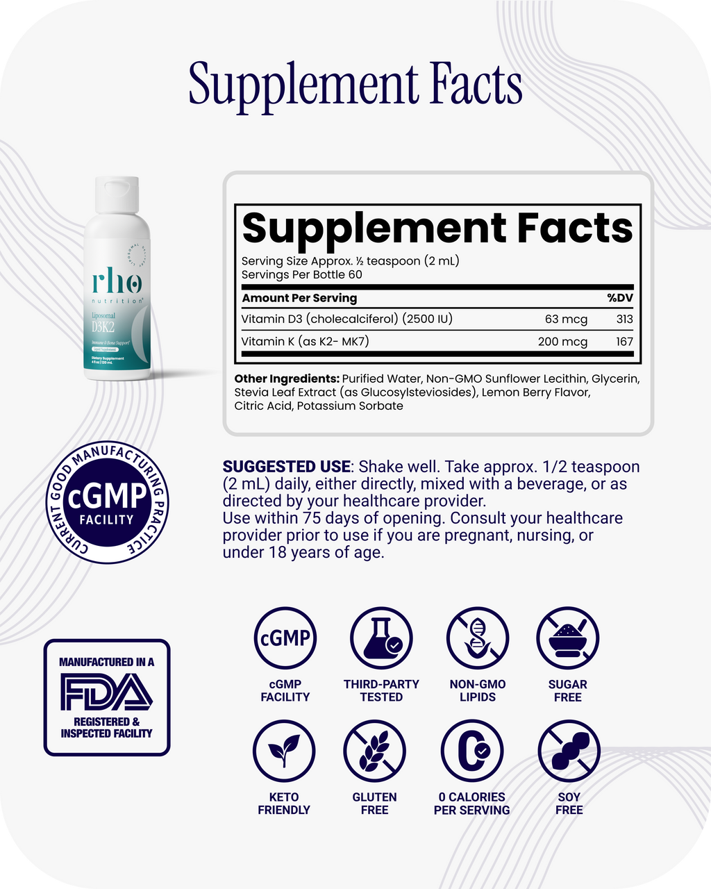 Liposomal D3K2 (3 Pack)