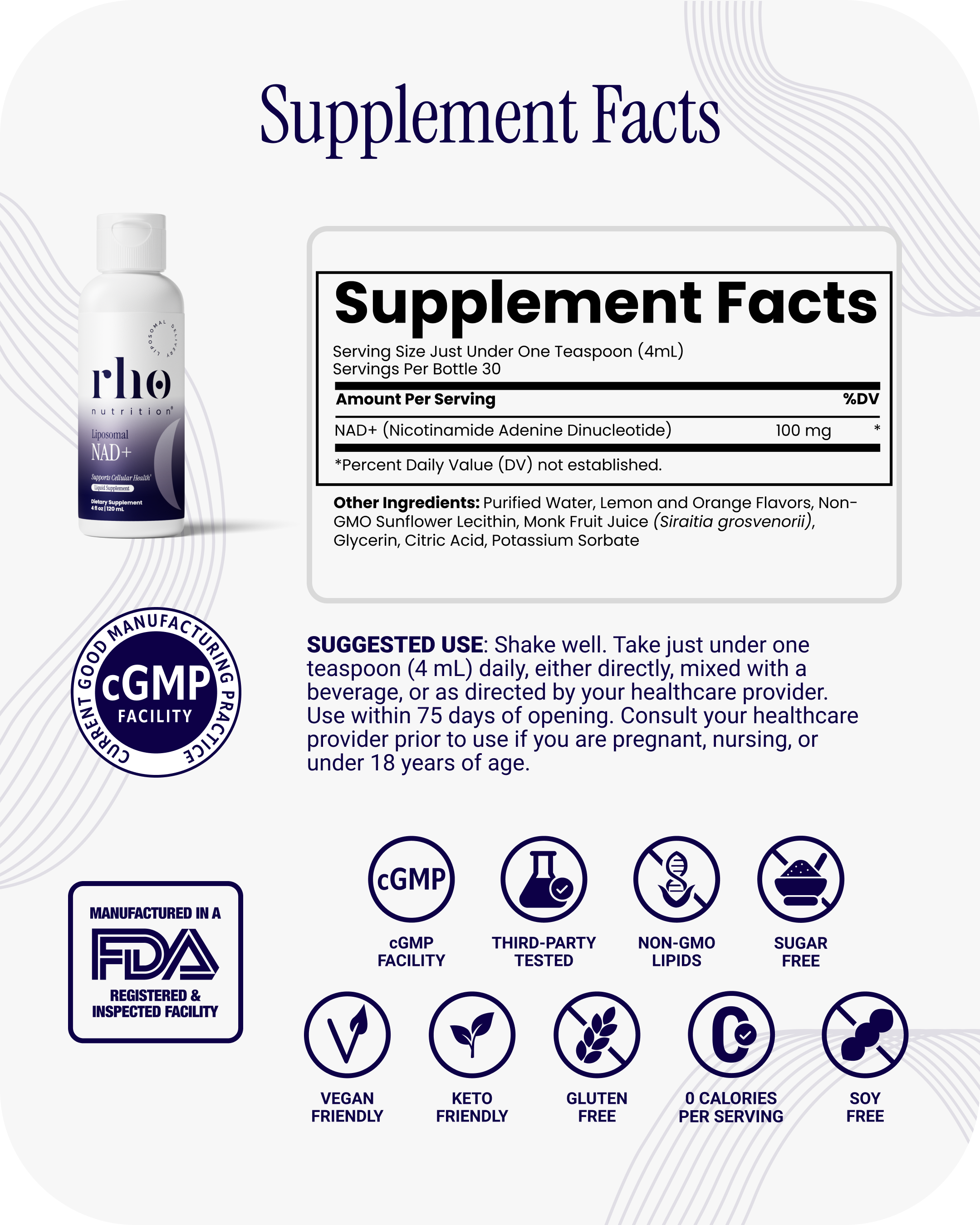Liposomal NAD+