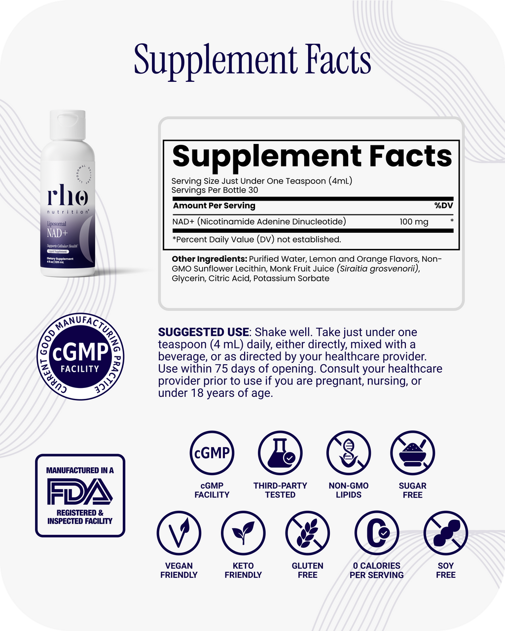 Rho Liposomal NAD+ (3 Pack)