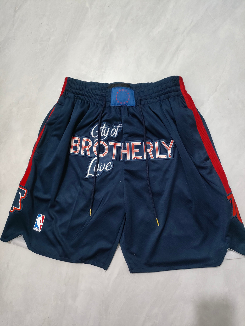 Philadelphia 76ers 2024 Dark Blue Pocket Shorts