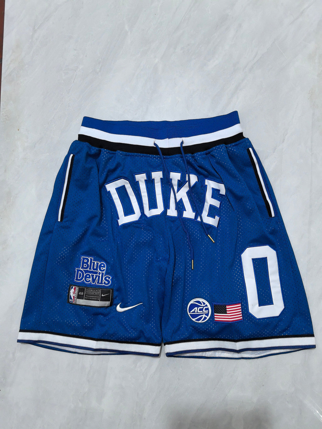 NCAA Duke Blue Devils Blue Retro Pocket Shorts