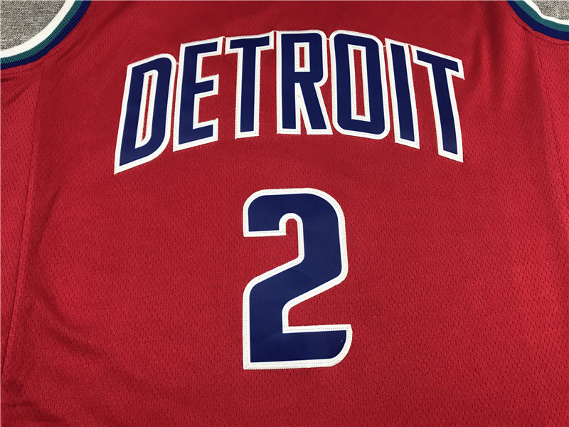 Detroit Pistons Cade Cunningham #2 2022 City Edition Swingman Jersey ！ Embroidered