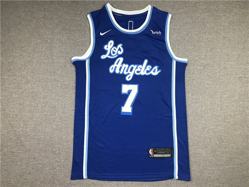 Carmelo Anthony #7 Los Angeles Lakers City Edition Swingman Jersey ― Embroidered