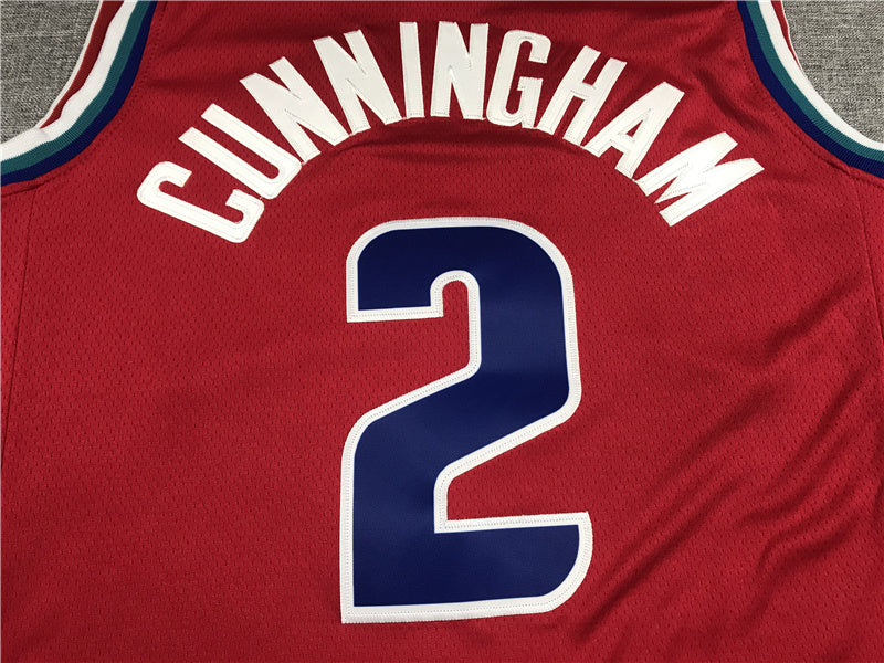 Detroit Pistons Cade Cunningham #2 2022 City Edition Swingman Jersey ！ Embroidered