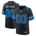 Custom Detroit Lions Black Game Jersey