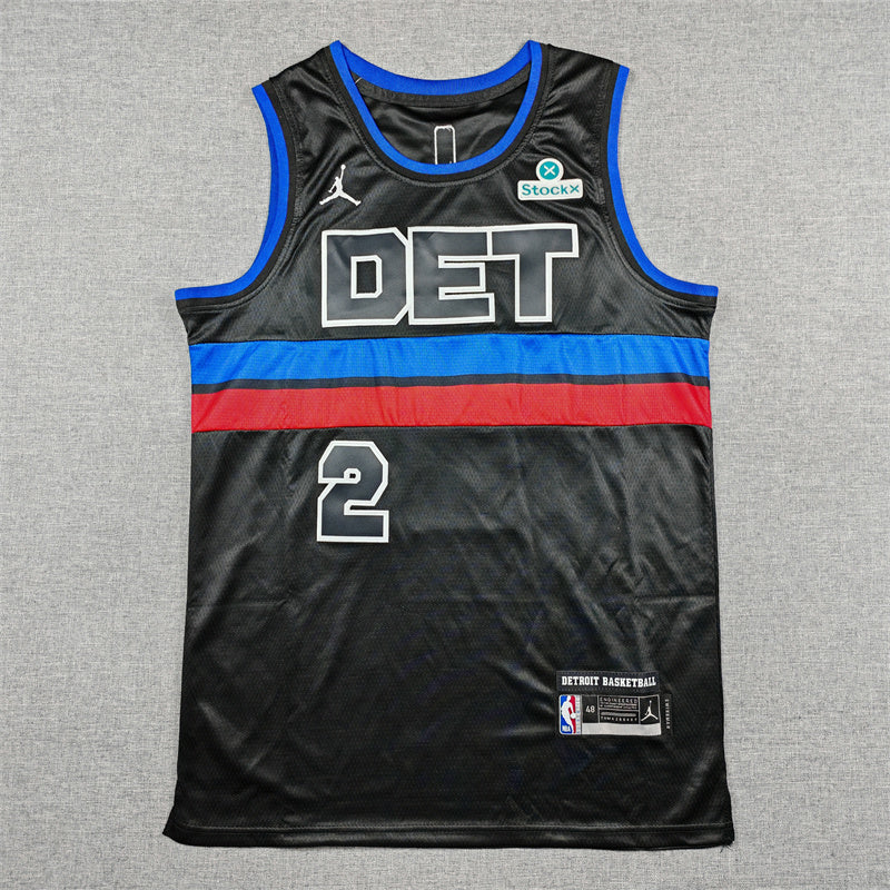 Detroit Pistons Cade Cunningham #2 City Edition Swingman Jersey ！ Embroidered