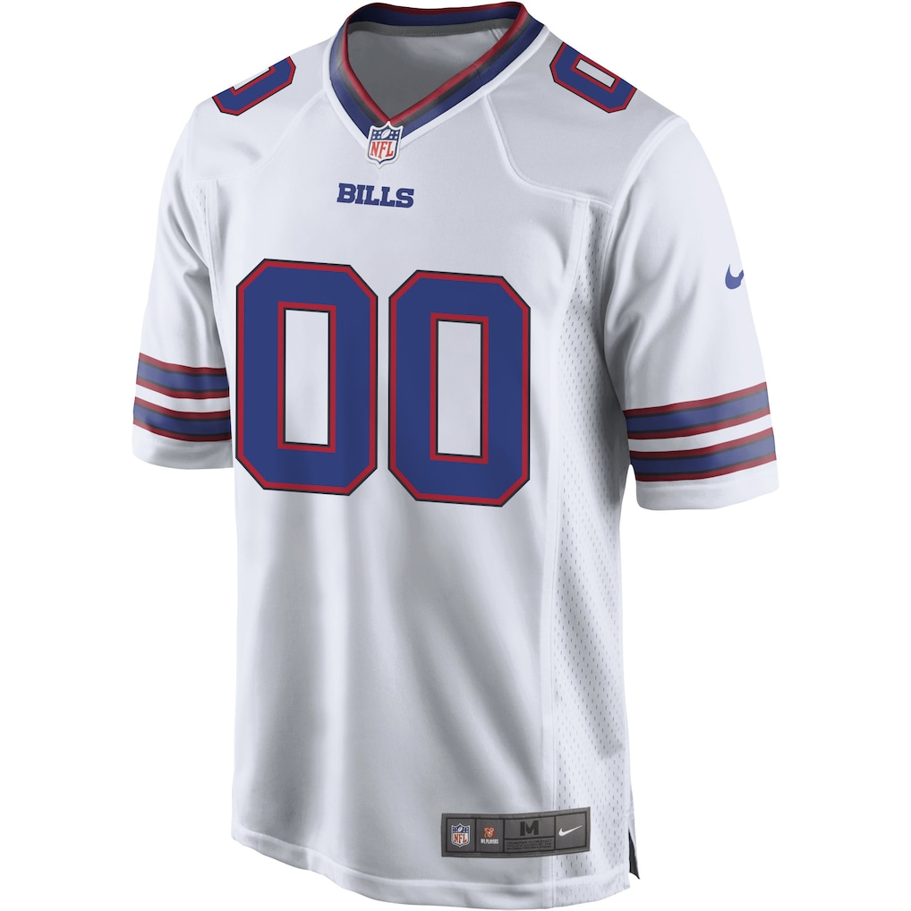 Custom Buffalo Bills White Game Jersey