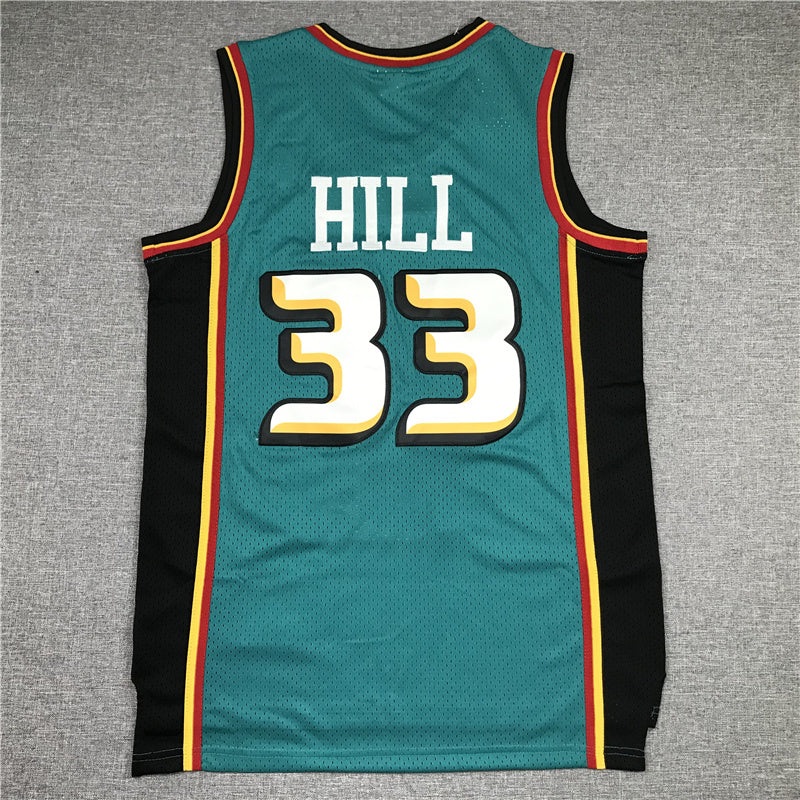 Detroit Pistons Grant Hill #33 1998-99 Throwback ！ Embroidered