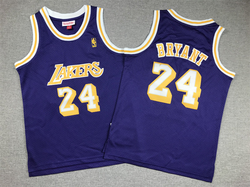 Youth Kobe Bryant Los Angeles Lakers #24  Embroidered  Jersey