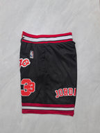 Chicago Bulls Black Retro Pocket Shorts