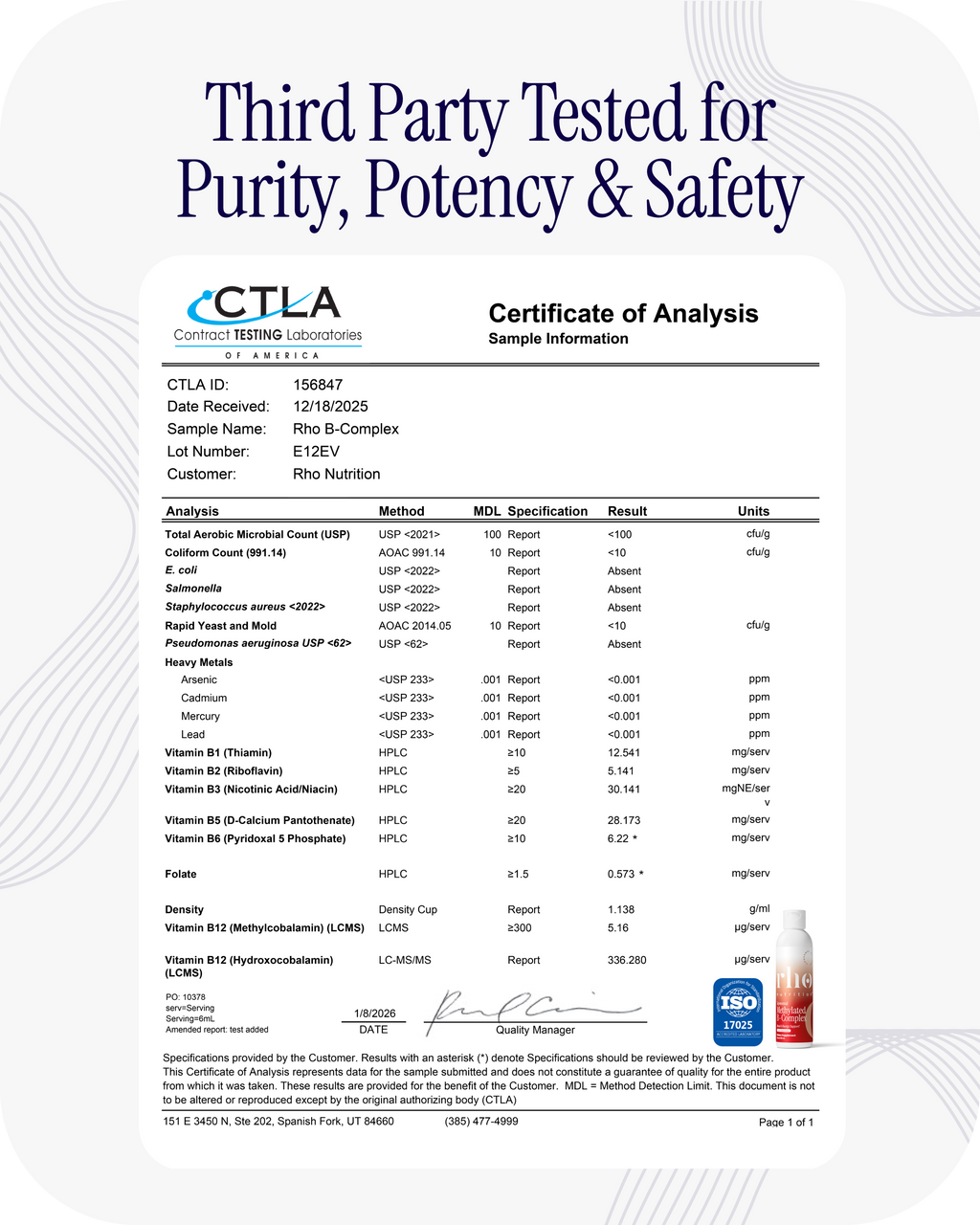 Liposomal Methylated B-Complex