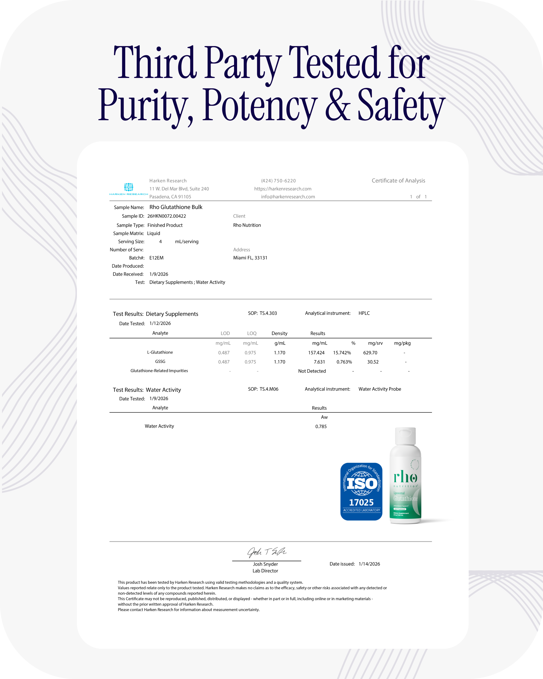 Liposomal Glutathione (3 Pack)