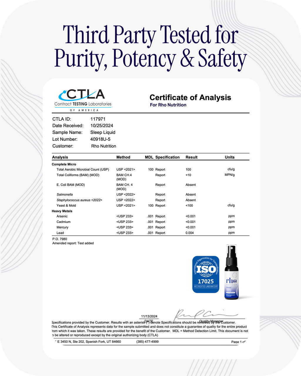Liposomal Sleep Formula