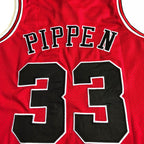 Chicago Bulls  Scottie Pippen 33 Red Thorwback Jersey