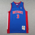 Detroit Pistons Ben Wallace #3 City Edition Swingman Jersey ！ Embroidered