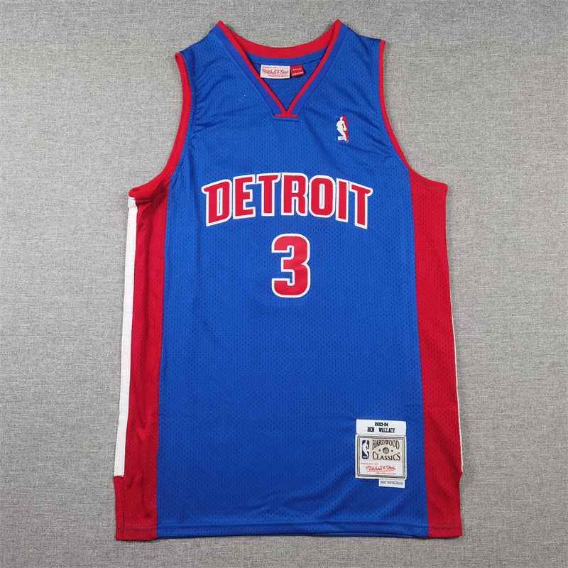 Detroit Pistons Ben Wallace #3 City Edition Swingman Jersey ！ Embroidered