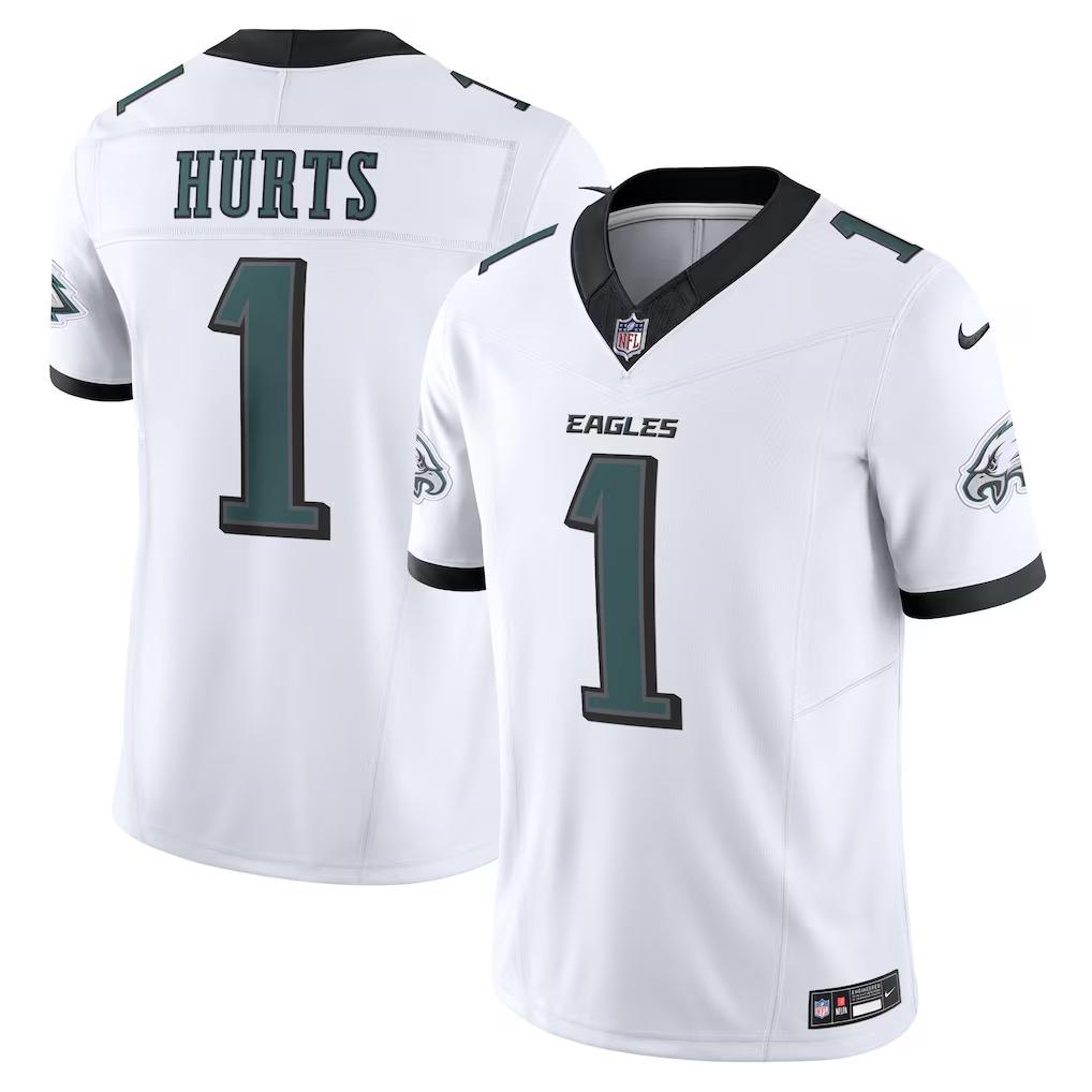 Jalen Hurts #1 Philadelphia Eagles White Vapor F.U.S.E. Limited Jersey