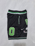 Boston Celtics Black Retro Pocket Shorts