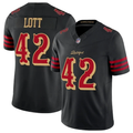 Ronnie Lott #42 San Francisco 49ers Black 2025 Rivalries Collection Game Limited Jersey