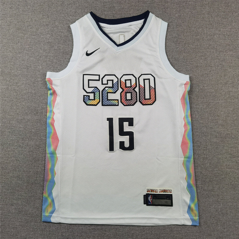 Youth Nikola Joki? Denver Nuggets #15 City Edition Embroidered  Jersey