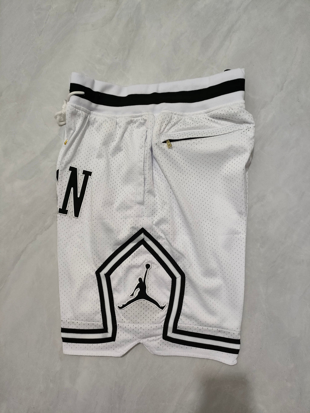 Jordan White Pocket Shorts
