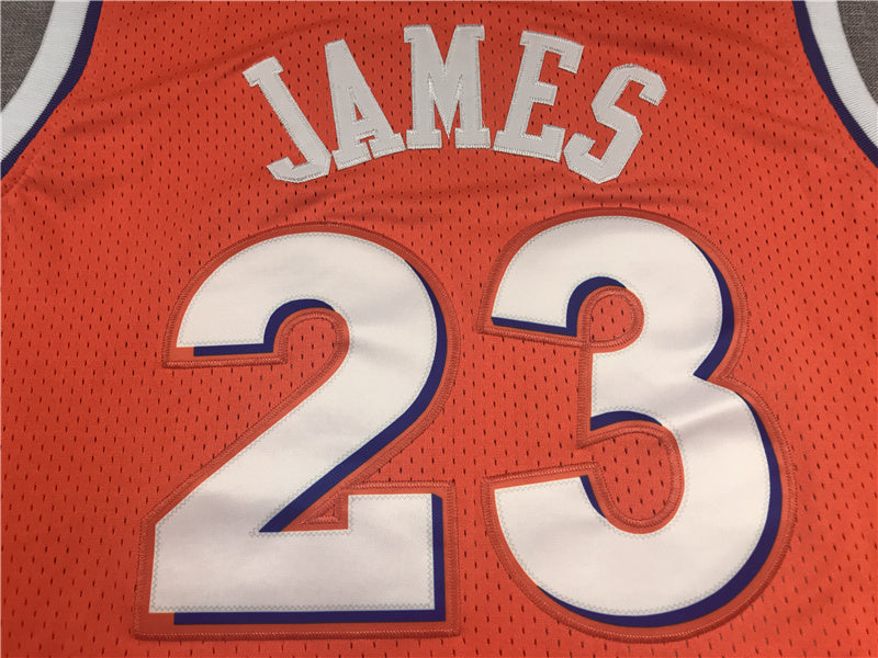 Cleveland Cavaliers LeBron James #23 Throwback - Embroidered Jersey