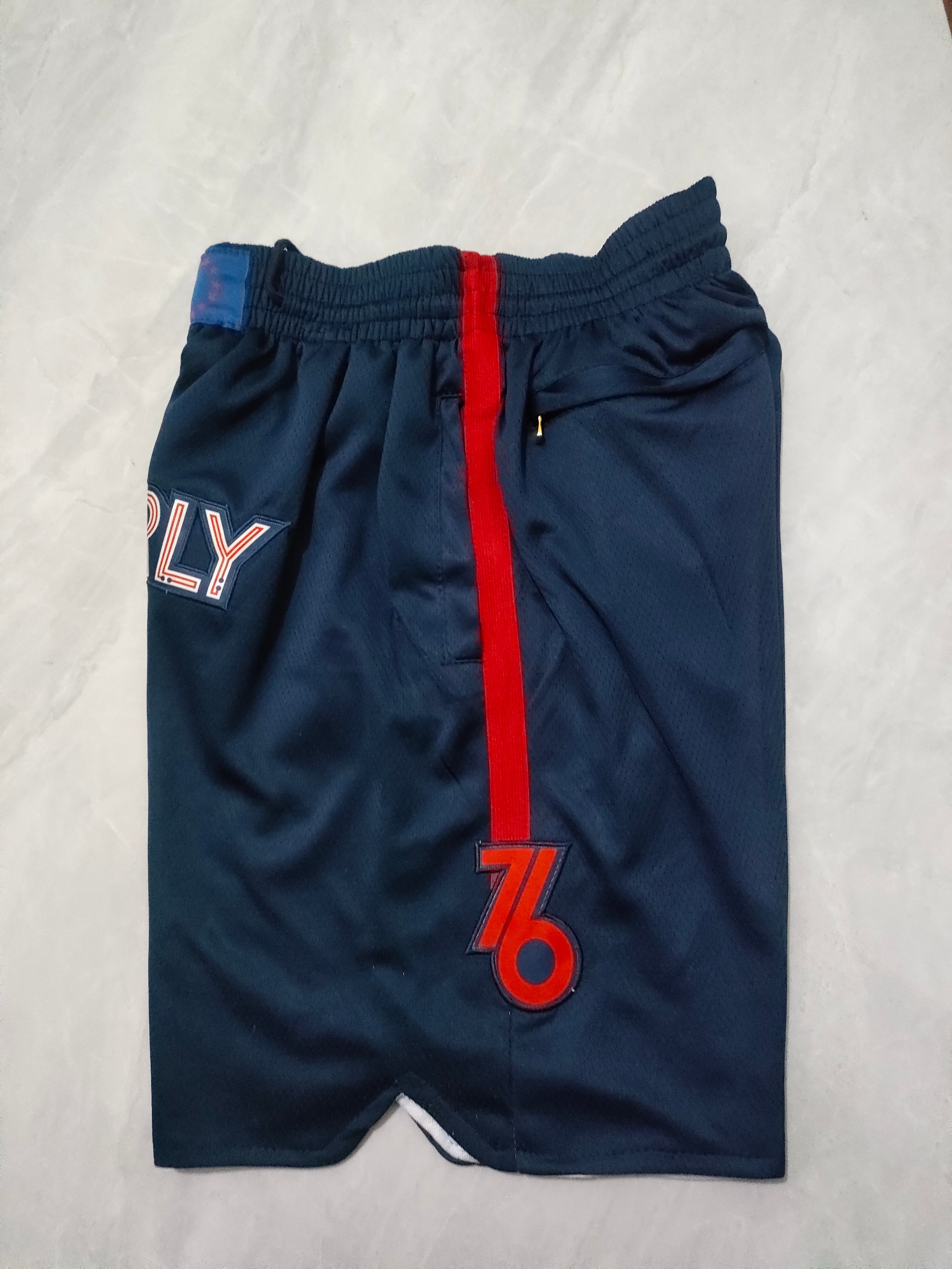 Philadelphia 76ers 2024 Dark Blue Pocket Shorts