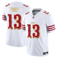 Brock Purdy #13 San Francisco 49ers White 2025 Rivalries Collection Game Limited Player Stitched Jersey