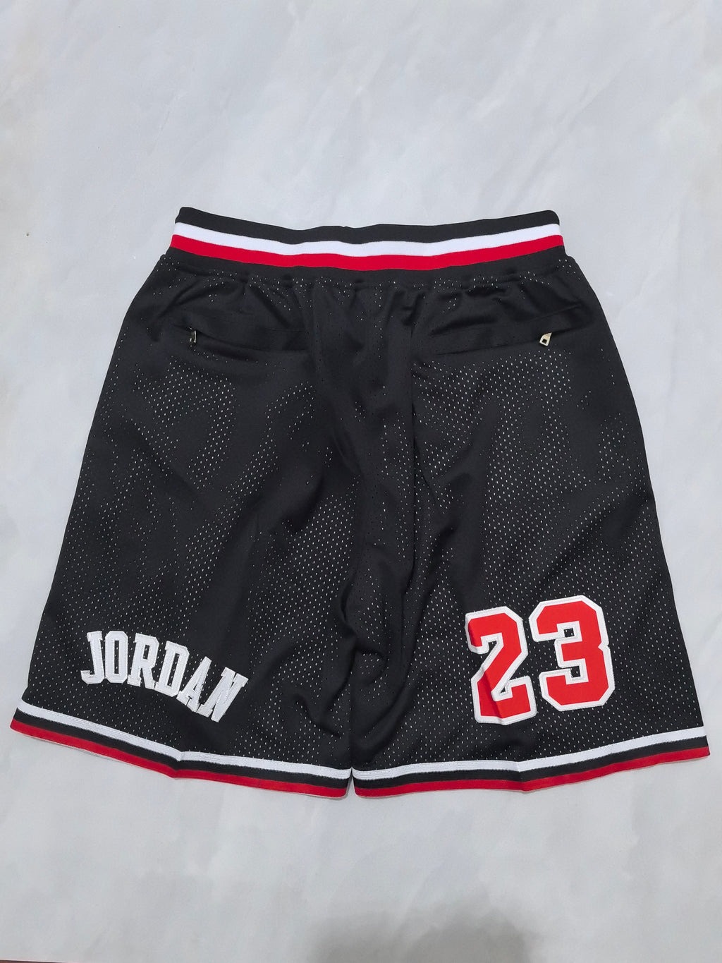 Chicago Bulls Black Retro Pocket Shorts #23