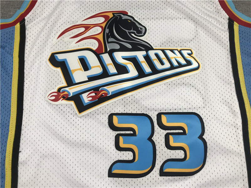 Detroit Pistons Grant Hill #33 1998-99 Throwback ！ Embroidered